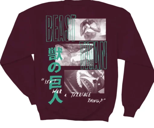 Attack on Titan - Beast Titan Crew Sweatshirt - Crunchyroll Exclusive