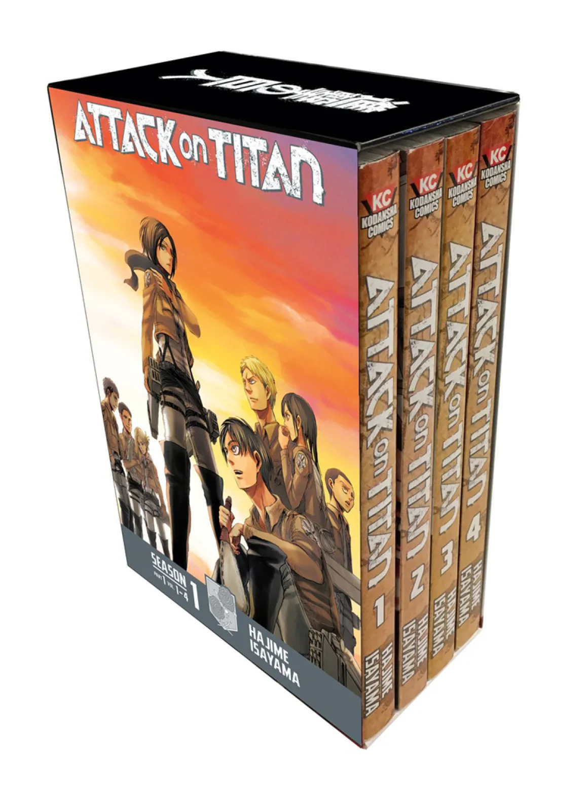 Attack on Titan Season 1 Part 1 Manga Box Set