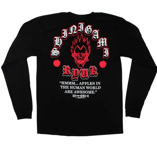 Death Note - Shinigami Ryuk Apples Long Sleeve T-Shirt