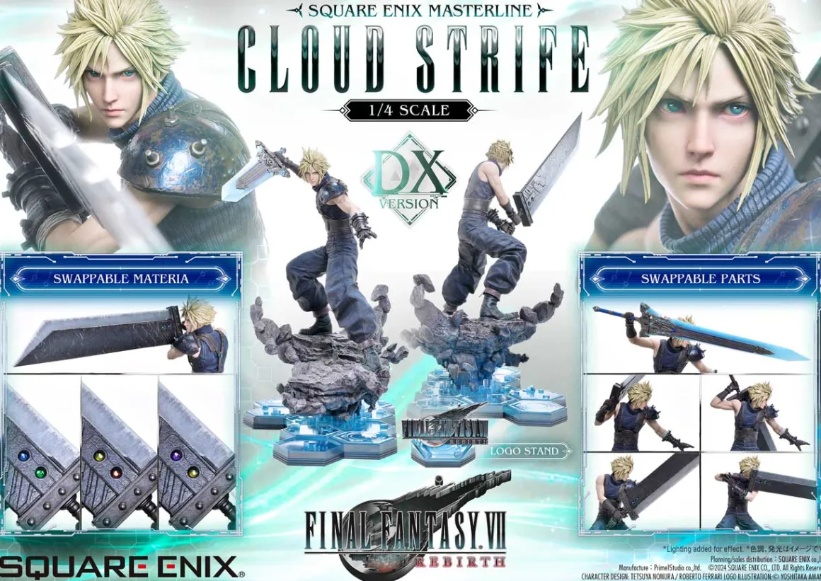 Final Fantasy VII Rebirth - Cloud Strife SQUARE ENIX MASTERLINE 1/4 Scale Statue (Deluxe Ver.)