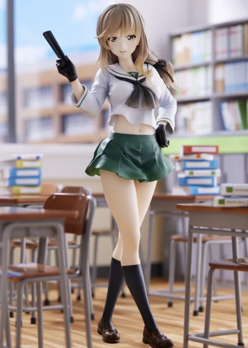 Girls und Panzer Senshadou Daisakusen! - Chiyo Shimada 1/7 Scale Figure (Oarai Girls High Ver.)