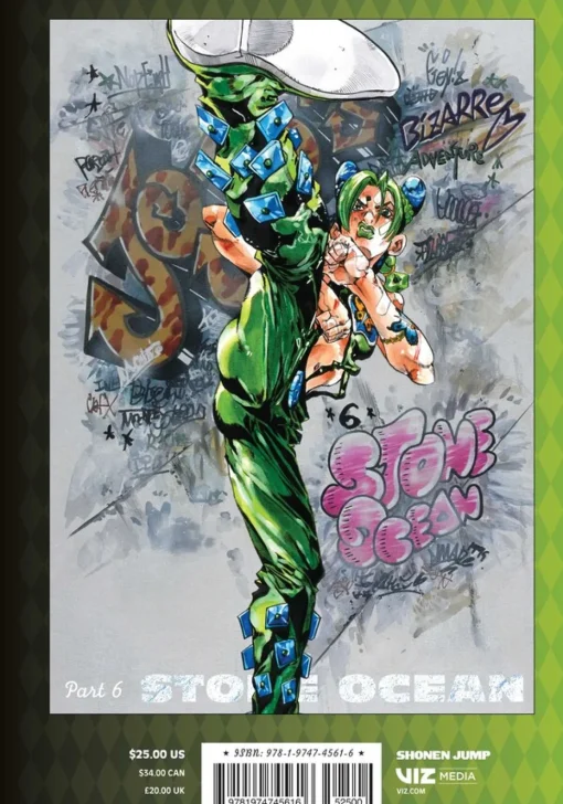 JoJo's Bizarre Adventure Part 6: Stone Ocean Manga Volume 4 (Hardcover)