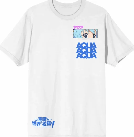 KONOSUBA - Aqua Eyes T-shirt - Crunchyroll Exclusive
