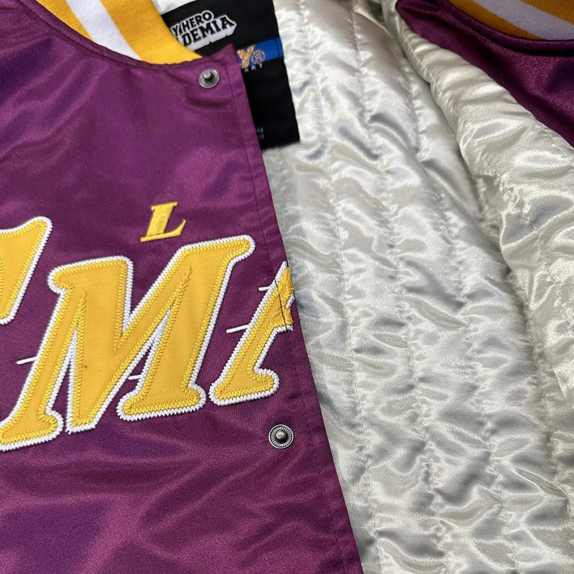 My Hero Academia x Hyperfly x NBA - All Might Los Angeles Satin Jacket