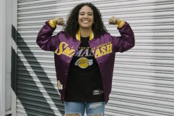 My Hero Academia x Hyperfly x NBA - All Might Los Angeles Satin Jacket