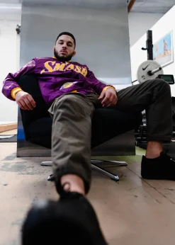 My Hero Academia x Hyperfly x NBA - All Might Los Angeles Satin Jacket