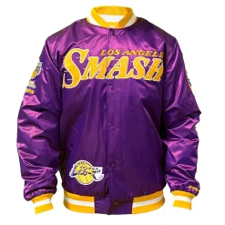 My Hero Academia x Hyperfly x NBA - All Might Los Angeles Satin Jacket