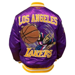 My Hero Academia x Hyperfly x NBA - All Might Los Angeles Satin Jacket