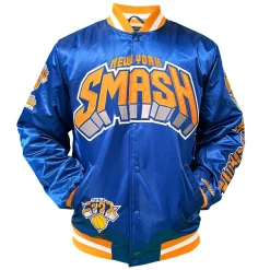My Hero Academia x Hyperfly x NBA - All Might New York Knicks Satin Jacket