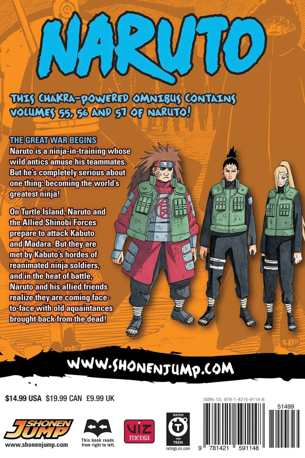 Naruto 3-in-1 Edition Manga Volume 19