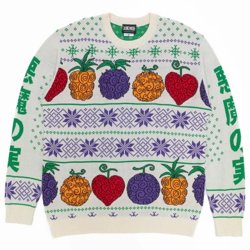 One Piece - Devil Fruit Holiday Sweater - Crunchyroll Exclusive