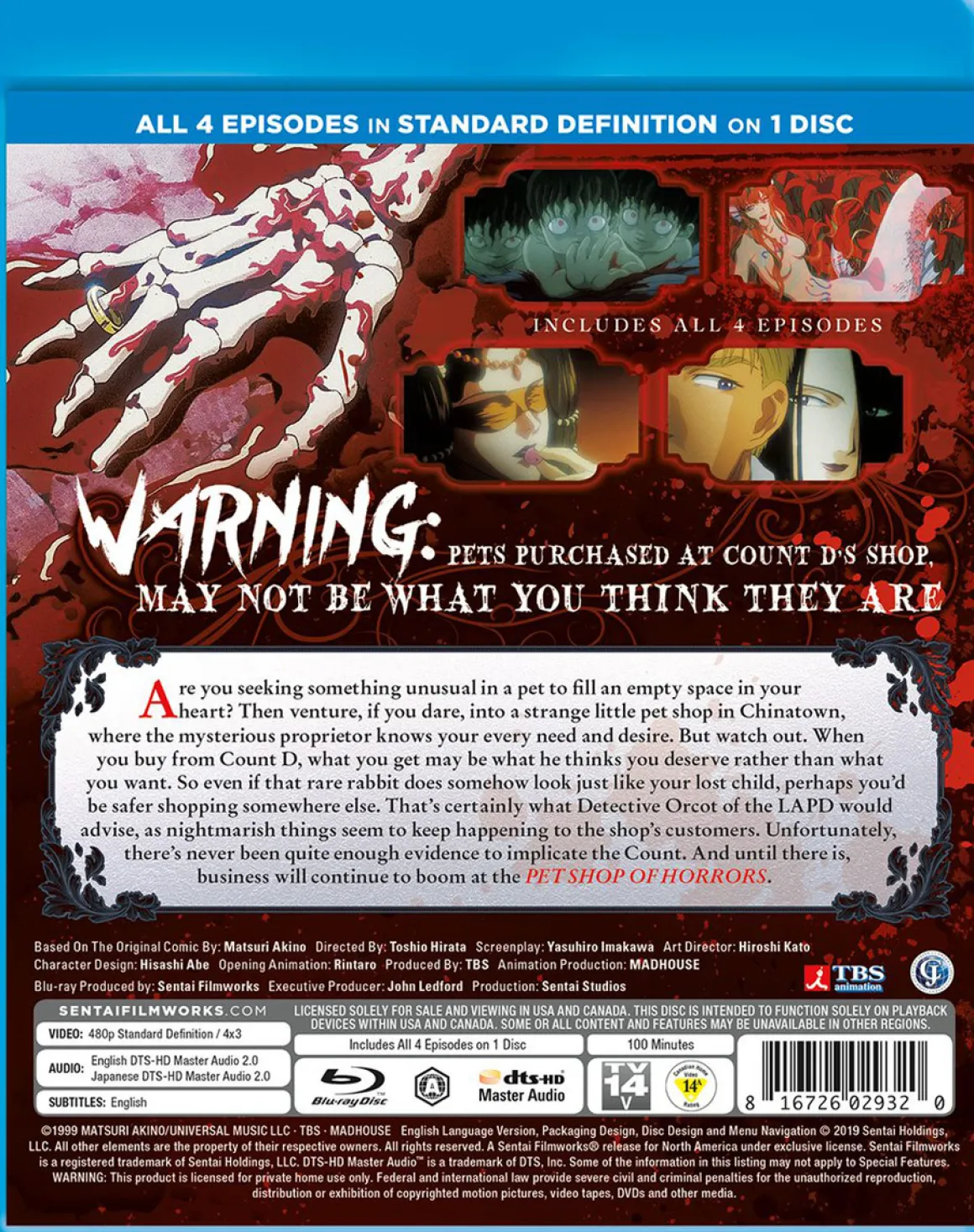 Pet Shop of Horrors Blu-ray