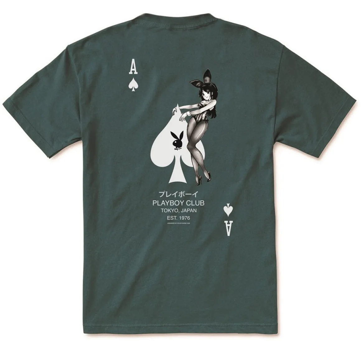 Playboy x Color Bars - Monochrome Bunny Ace of Spades T-Shirt