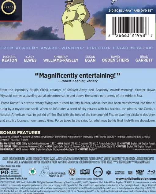 Porco Rosso Steelbook Blu-ray/DVD