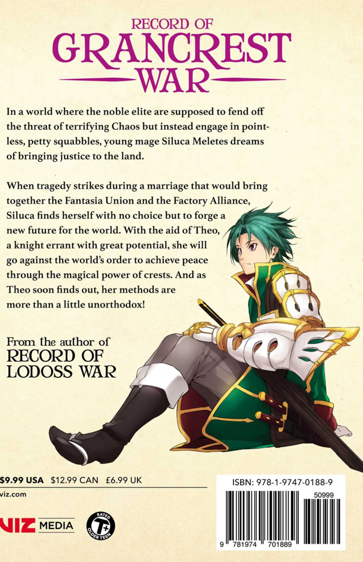 Record of Grancrest War Manga Volume 1