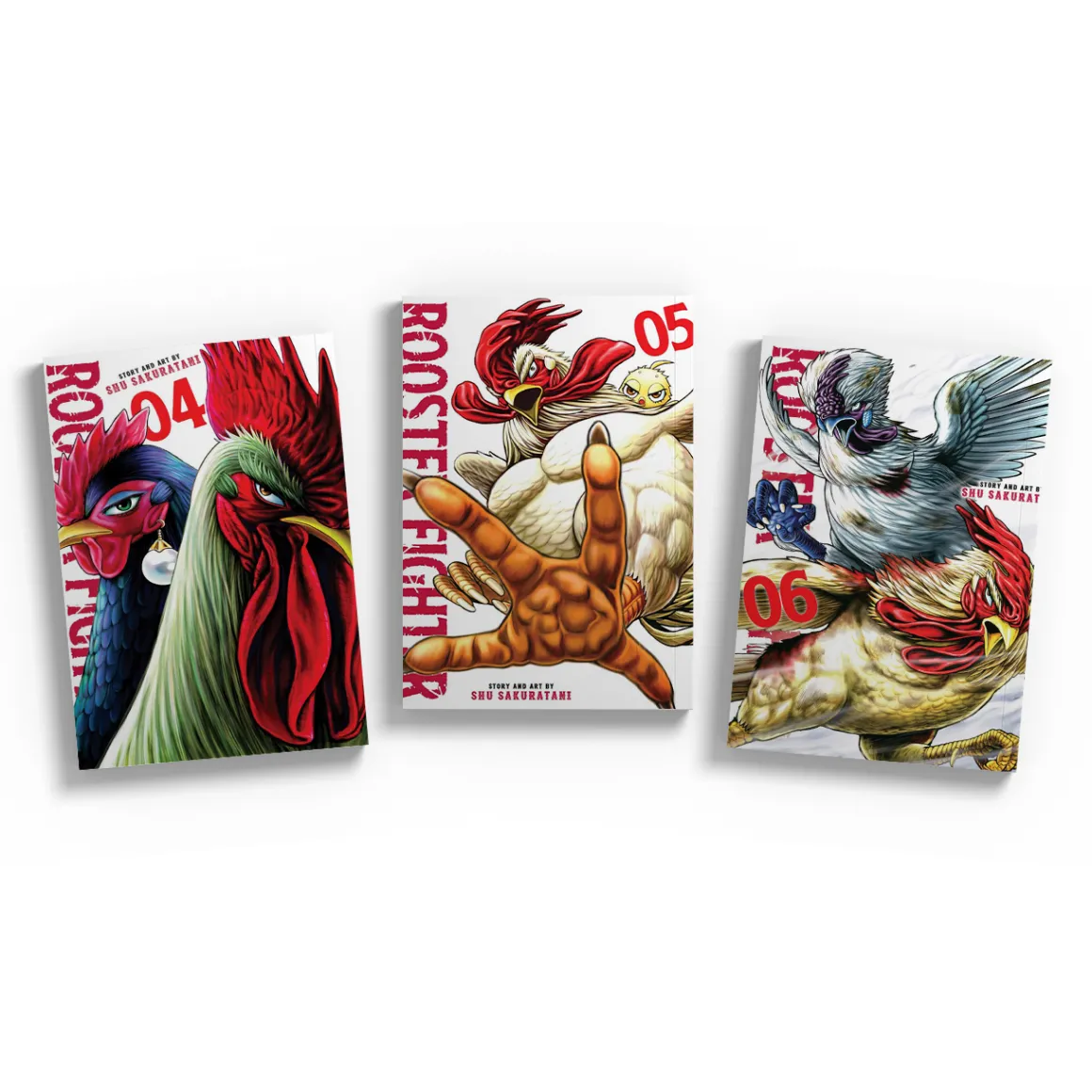 Rooster FIghter Manga (4-6) Bundle
