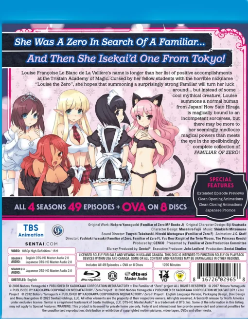 The Familiar of Zero Complete Series Blu-ray